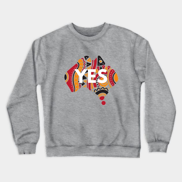 Yes to the Voice to Parliament Crewneck Sweatshirt by DestinationAU